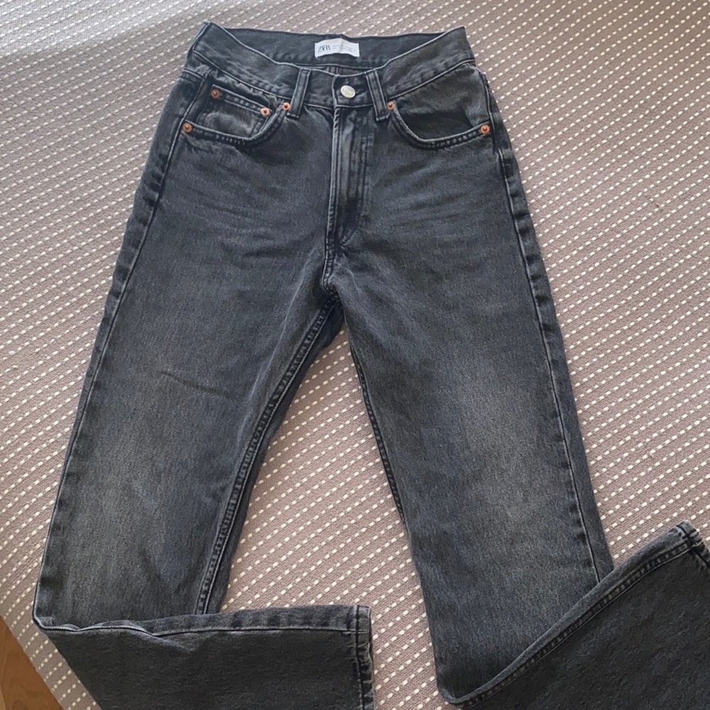 Zara washed black jeans